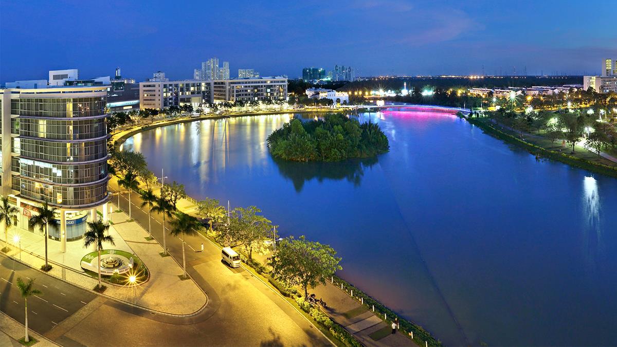 Hồ Bán Nguyệt - Marina Bay Singapore thu nhỏ giữa lòng quận 7